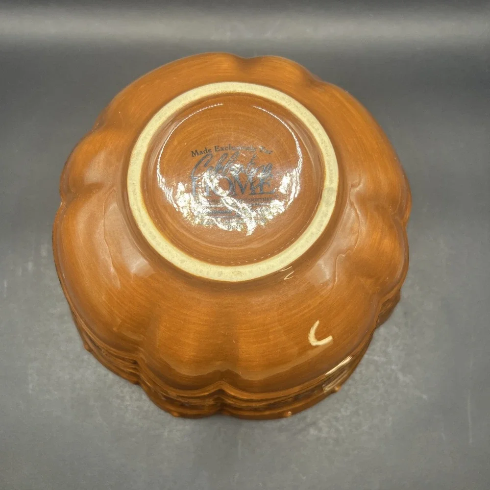 Celebrating Home Stoneware Collection Medium Bowl Brown Glaze Venetian Spice